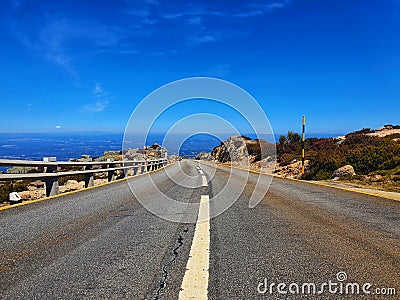 Road in Serra da Estrela Portugal Stock Photo